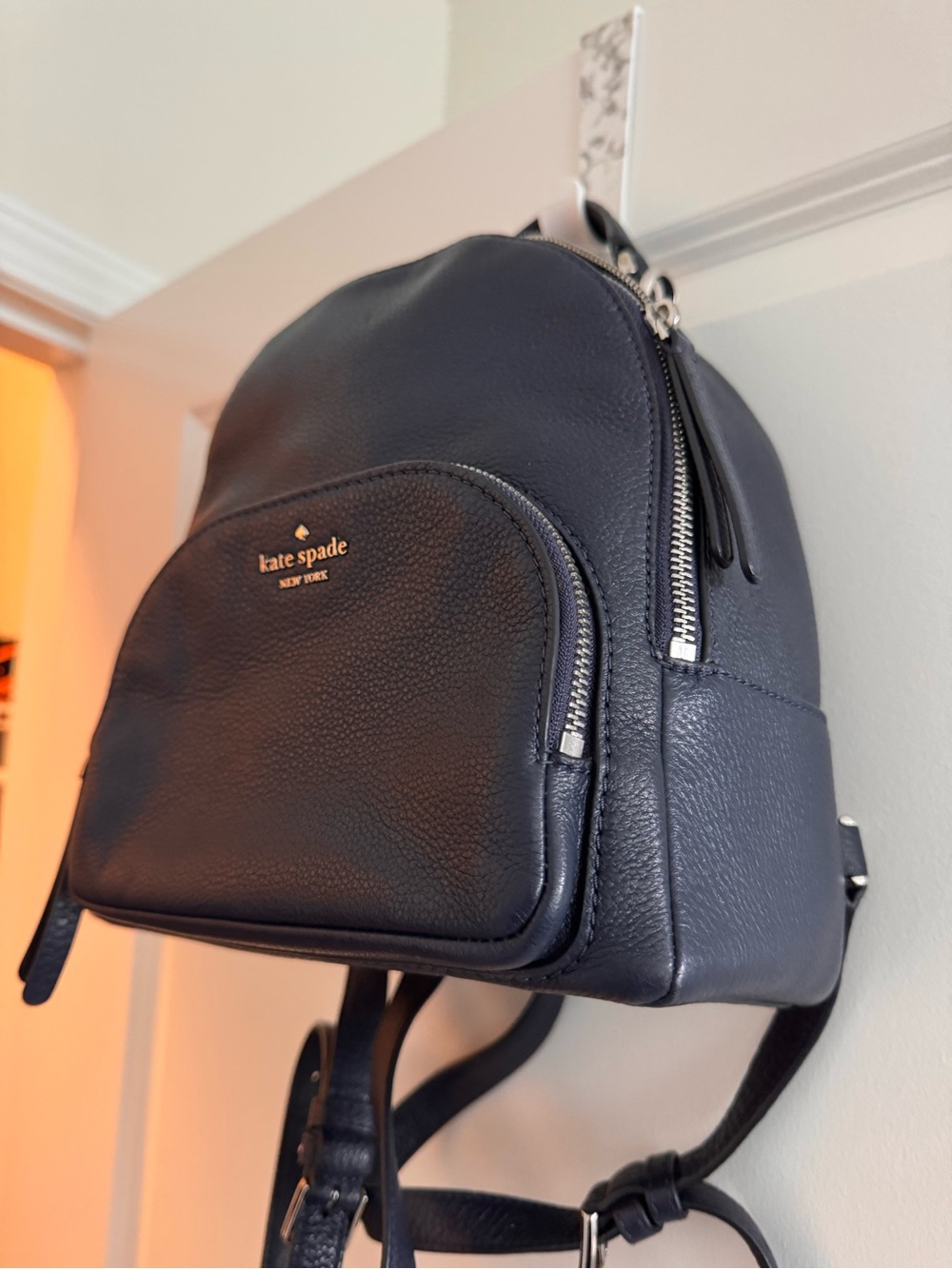 Kate Spade Jackson
Medium Navy Pebbled Leather
Backpack